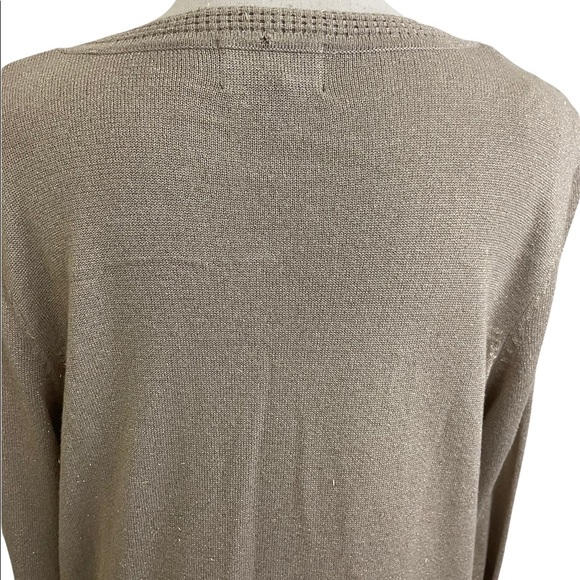 Fenn Wright Manson womens button down cardigan 1X plus size beige gold - Picture 6 of 13